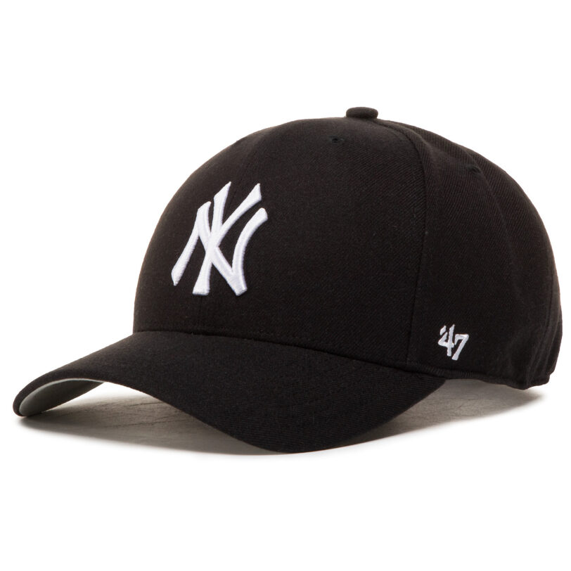 Шапка с козирка 47 Brand New York Yankees Cold Zone '47 B-CLZOE17WBP-BK Черен цвят на ниска цена