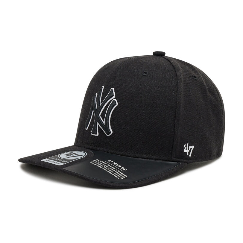 Шапка с козирка 47 Brand New York Yankees Cold Zone '47 B-CLZOE17WBP-BKB Черен цвят на ниска цена
