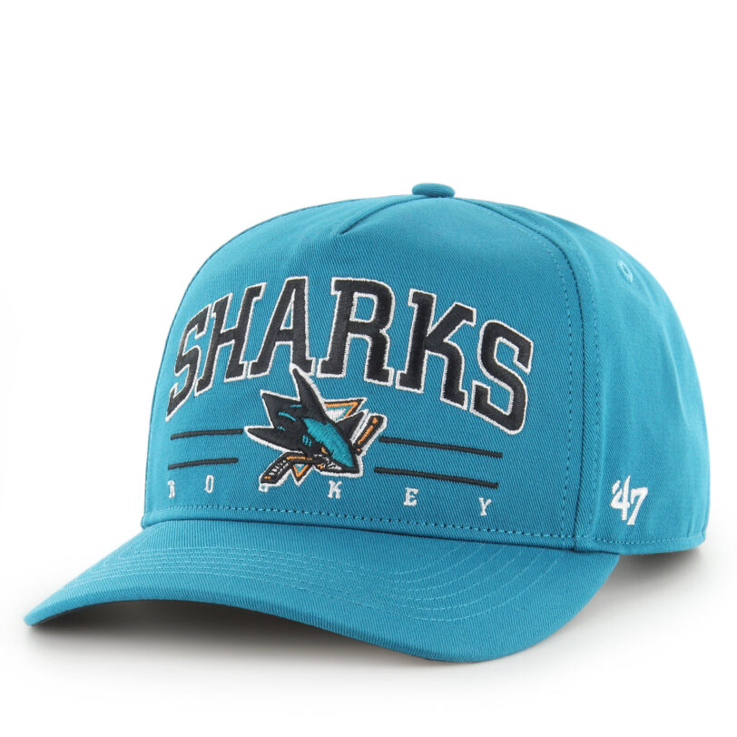 Шапка с козирка 47 Brand San José Sharks Roscoe Hitch H-RSCOE22GWP Син цвят на ниска цена