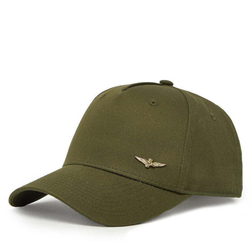 Шапка с козирка Aeronautica Militare 251HA1122CT2848 Зелен цвят на ниска цена