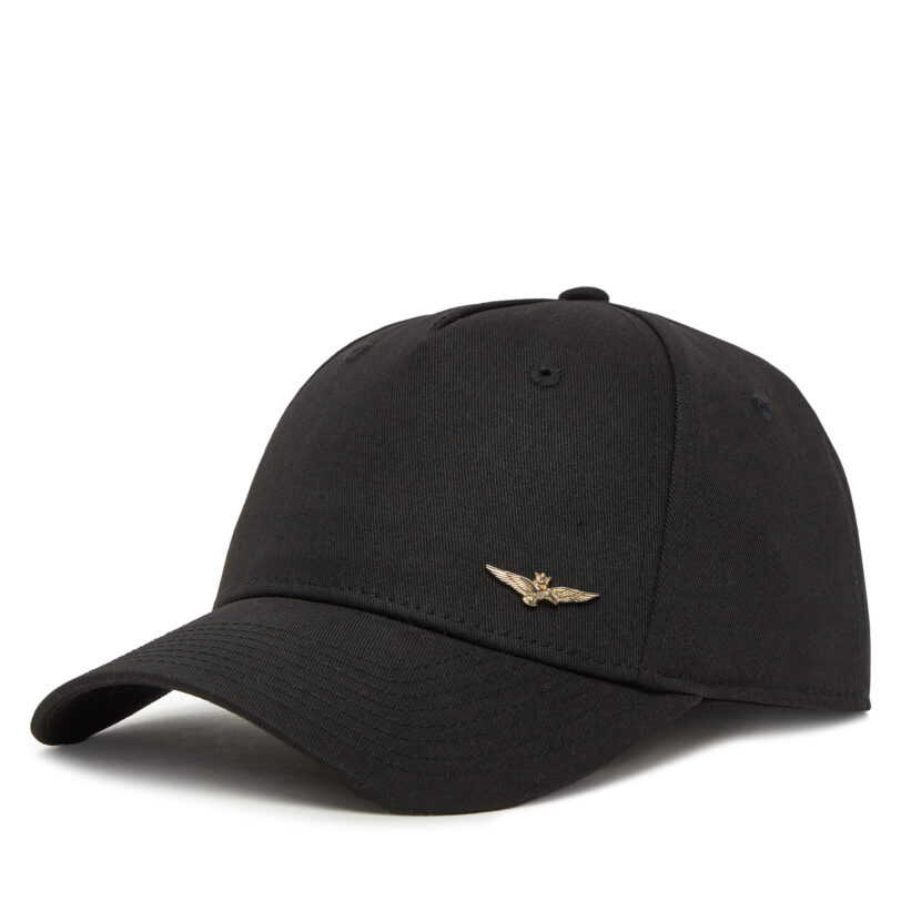 Шапка с козирка Aeronautica Militare 251HA1122CT2848 Черен цвят на ниска цена