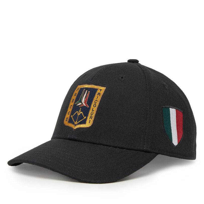 Шапка с козирка Aeronautica Militare 251HA1150CT3043 Черен цвят на ниска цена
