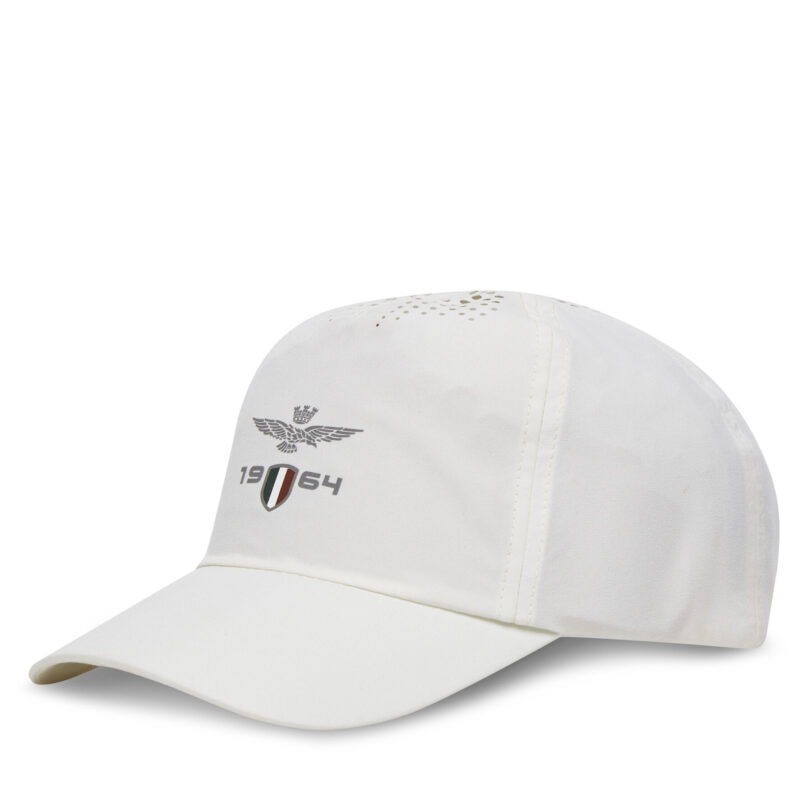 Шапка с козирка Aeronautica Militare 251HA1199CT3495 Бял цвят на ниска цена