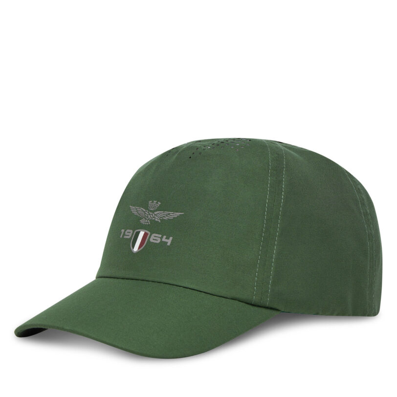 Шапка с козирка Aeronautica Militare 251HA1199CT3495 Зелен цвят на ниска цена