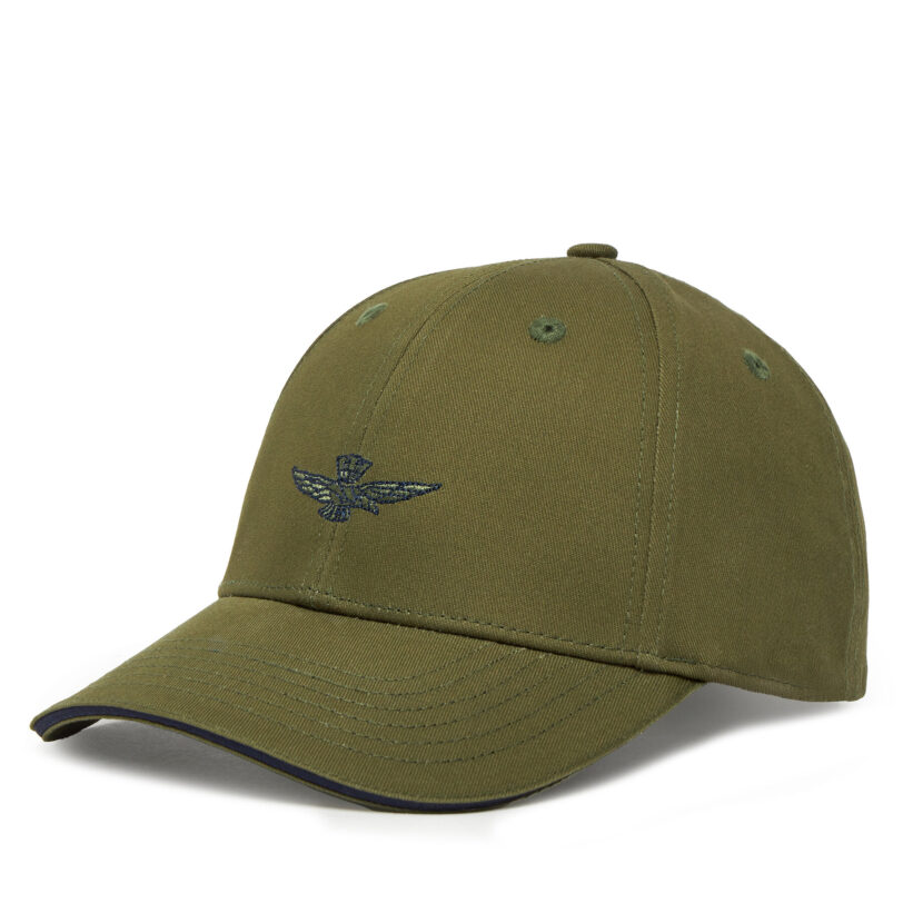 Шапка с козирка Aeronautica Militare 251HA1212CT3299 Зелен цвят на ниска цена