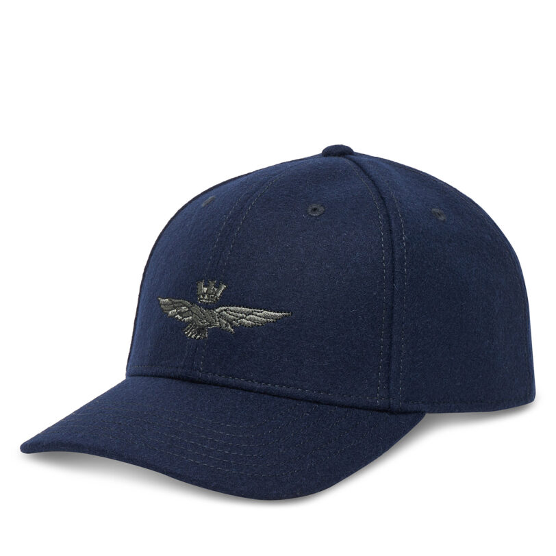 Шапка с козирка Aeronautica Militare 252HA1085UCT02333 Тъмносин цвят на ниска цена