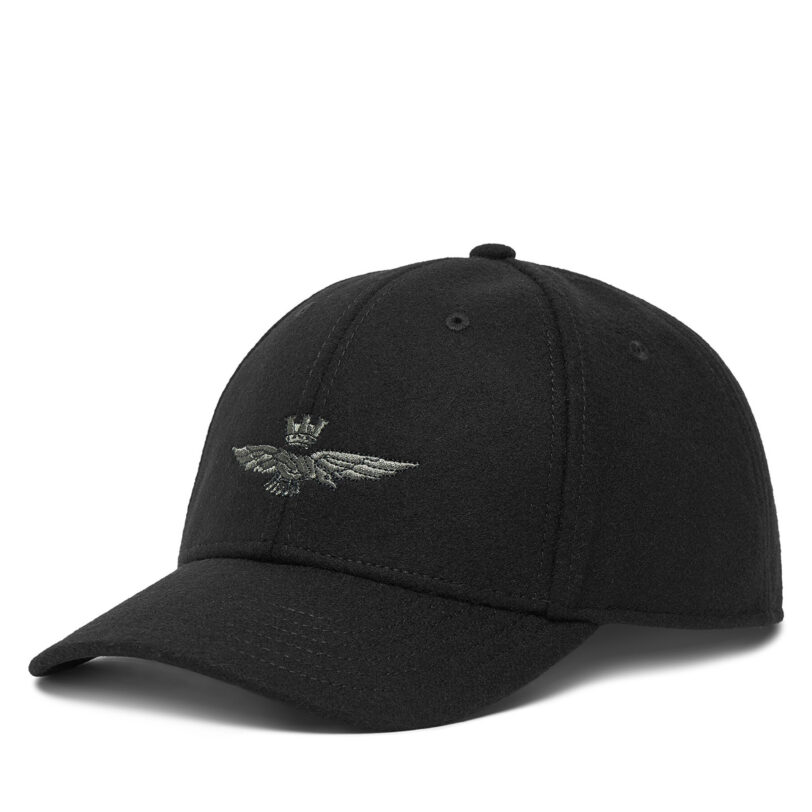 Шапка с козирка Aeronautica Militare 252HA1085UCT02333 Черен цвят на ниска цена