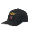 Шапка с козирка Aeronautica Militare 252HA1100UCT02848 Черен цвят на ниска цена