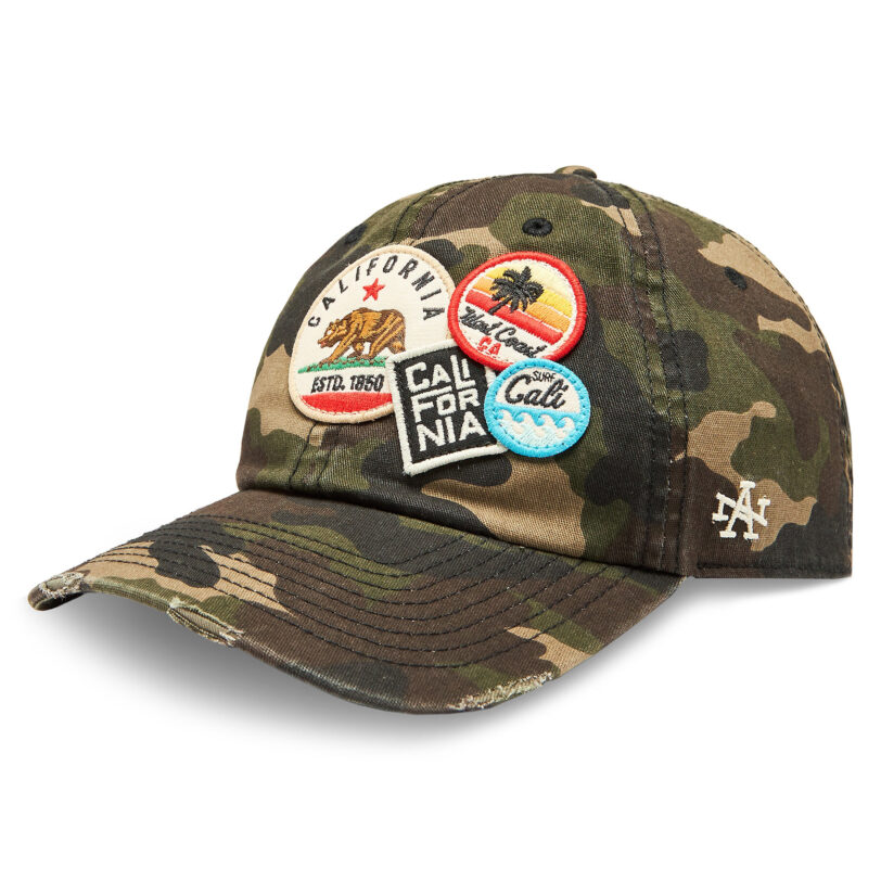Шапка с козирка American Needle Iconic - CALI SMU705A-CALI Зелен цвят на ниска цена
