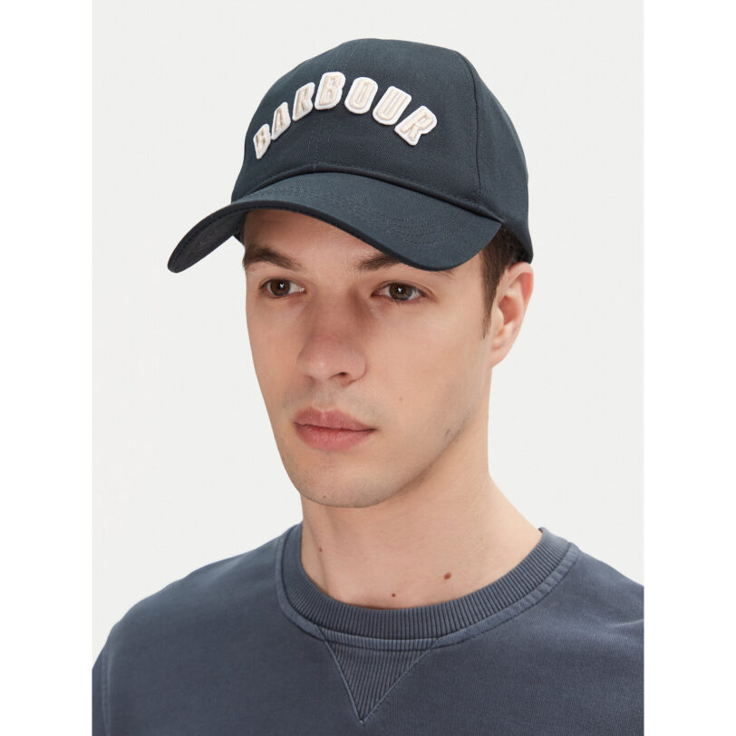 Шапка с козирка Barbour Campbell Sports MHA0840NY91 Тъмносин цвят на ниска цена
