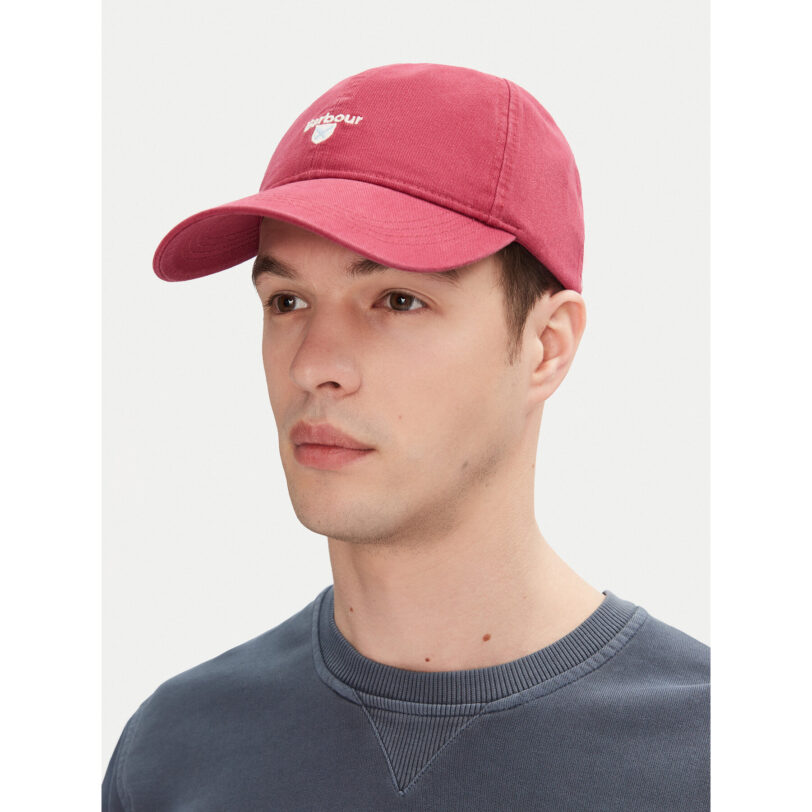 Шапка с козирка Barbour Cascade MHA0274PI75 Бордо цвят на ниска цена