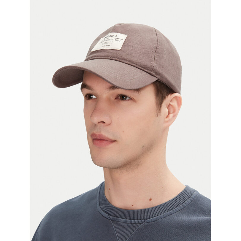 Шапка с козирка Barbour Lipton MHA0886GY91 Сив цвят на ниска цена