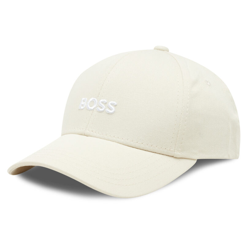 Шапка с козирка Boss Zed 50495121 Бял цвят на ниска цена