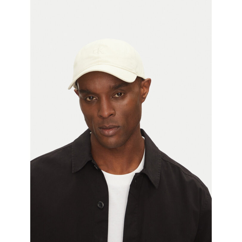 Шапка с козирка Calvin Klein 6 Panel Small Monogram LV04G5002G Бежов цвят на ниска цена