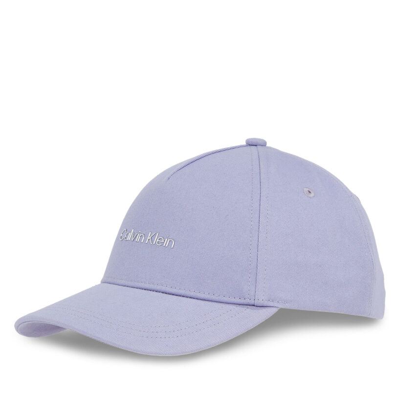 Шапка с козирка Calvin Klein Ck Must Tpu Logo Cap K60K610525 Виолетов цвят на ниска цена