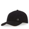 Шапка с козирка Calvin Klein Corduroy Cotton Cap K60K612894 Черен цвят на ниска цена
