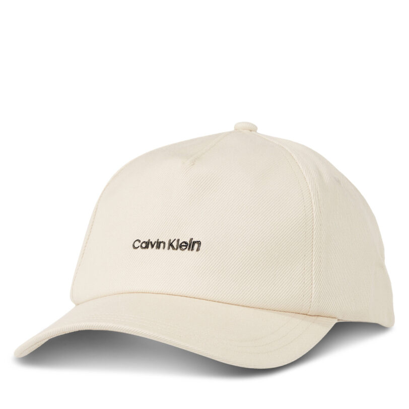 Шапка с козирка Calvin Klein Elevated Softs K60K611905 Бежов цвят на ниска цена