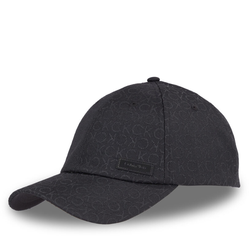 Шапка с козирка Calvin Klein Jacquard Monogram K50K511560 Черен цвят на ниска цена
