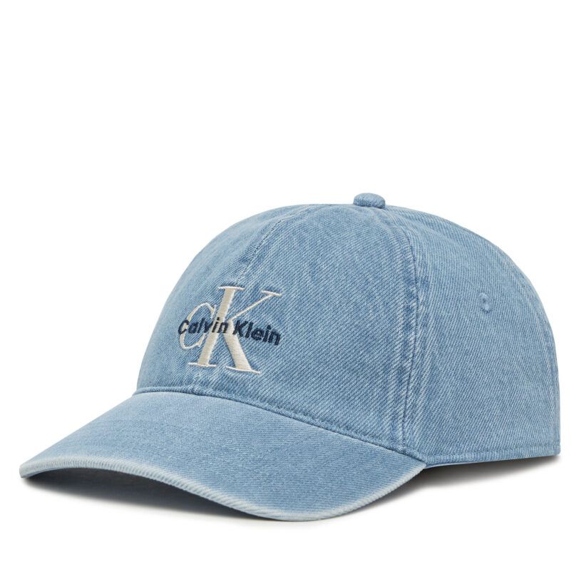 Шапка с козирка Calvin Klein Jeans LV04G5007G Син цвят на ниска цена