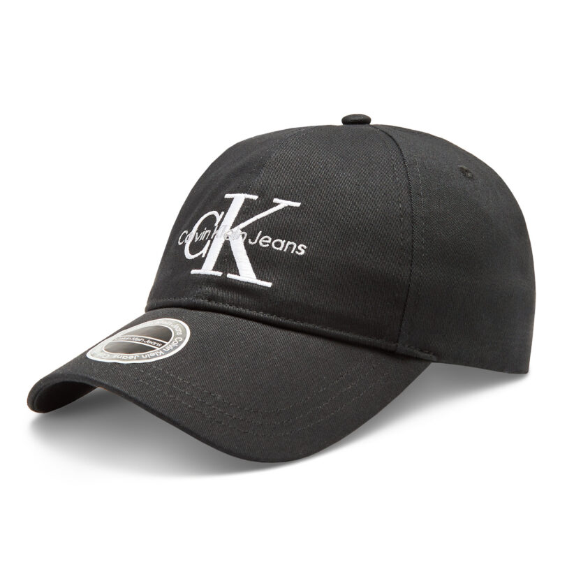 Шапка с козирка Calvin Klein Jeans Monogram K50K510061 Черен цвят на ниска цена