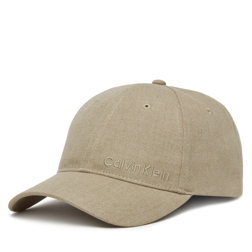 Шапка с козирка Calvin Klein K50K512978 Бежов цвят на ниска цена