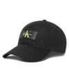 Шапка с козирка Calvin Klein Logo LV04D5042G Черен цвят на ниска цена
