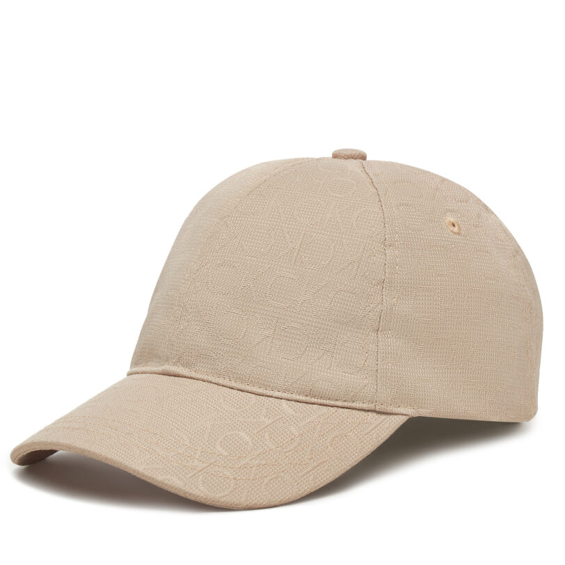 Шапка с козирка Calvin Klein Monogram Jacquard Cap K60K612871 Сив цвят на ниска цена