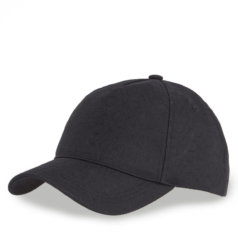Шапка с козирка Calvin Klein Monogram Jacquard Cap K60K612871 Черен цвят на ниска цена