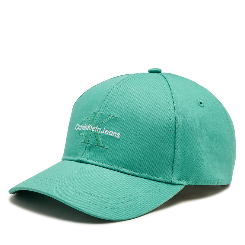 Шапка с козирка Calvin Klein Monologo Embro K50K512180 Зелен цвят на ниска цена
