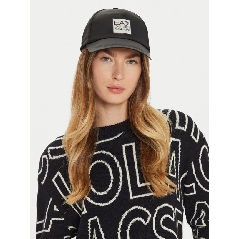 Шапка с козирка EA7 Emporio Armani 280044 4F100 00020 Черен цвят на ниска цена