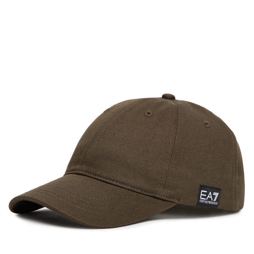 Шапка с козирка EA7 Emporio Armani 7X000047 AF11989 U6139 Кафяв цвят на ниска цена