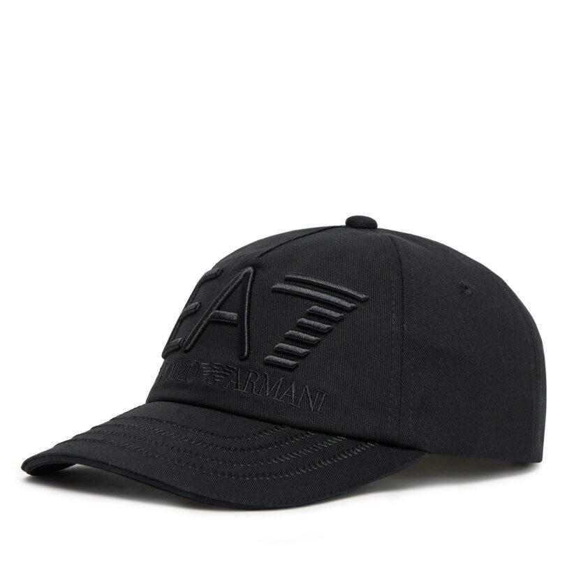 Шапка с козирка EA7 Emporio Armani 7X000052 AF13150 UC001 Черен цвят на ниска цена