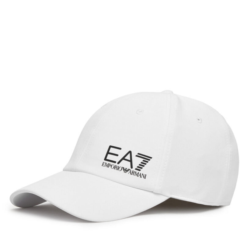 Шапка с козирка EA7 Emporio Armani 7X000106 AF13554 M0003 Бял цвят на ниска цена