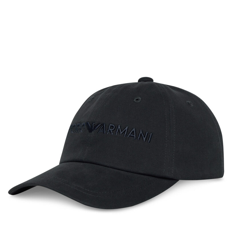 Шапка с козирка Emporio Armani EM001319 AF14032 UB118 Тъмносин цвят на ниска цена