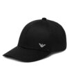 Шапка с козирка Emporio Armani EX000004 AF12603 UC001 Черен цвят на ниска цена
