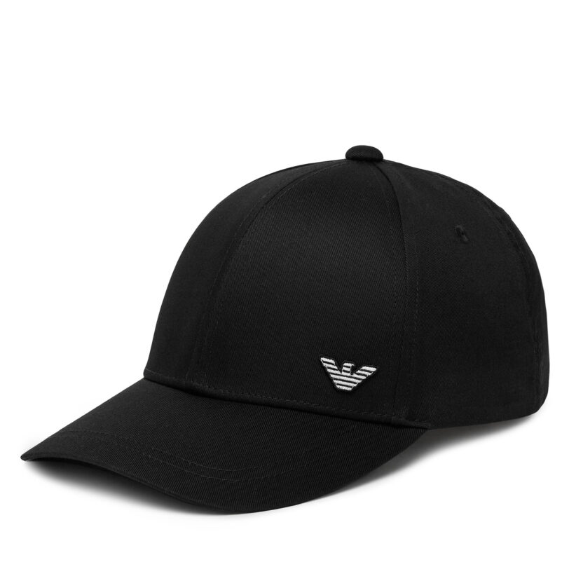 Шапка с козирка Emporio Armani EX000004 AF12603 UC001 Черен цвят на ниска цена