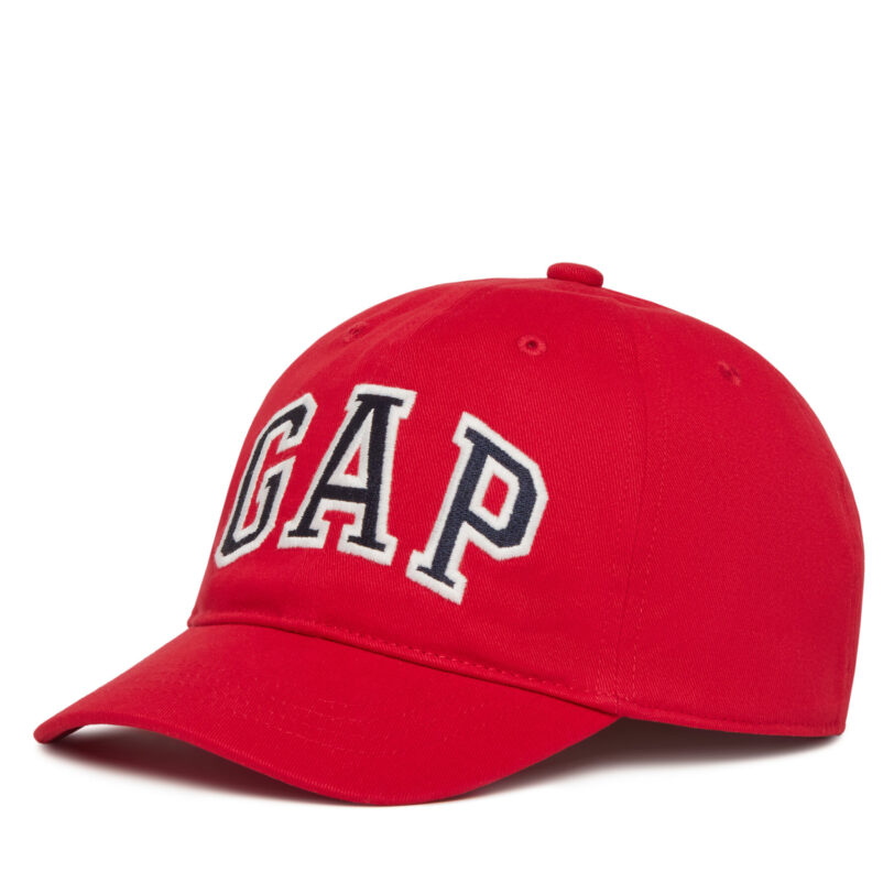 Шапка с козирка Gap 646656-00 Червен цвят на ниска цена