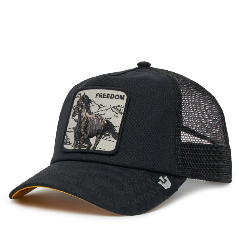 Шапка с козирка Goorin Bros Run Wild 101-2117-BLK Черен цвят на ниска цена