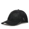 Шапка с козирка Guess AM9537 NYL01 Черен цвят на ниска цена