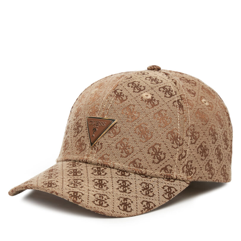 Шапка с козирка Guess AW5368 POL01 Бежов цвят на ниска цена