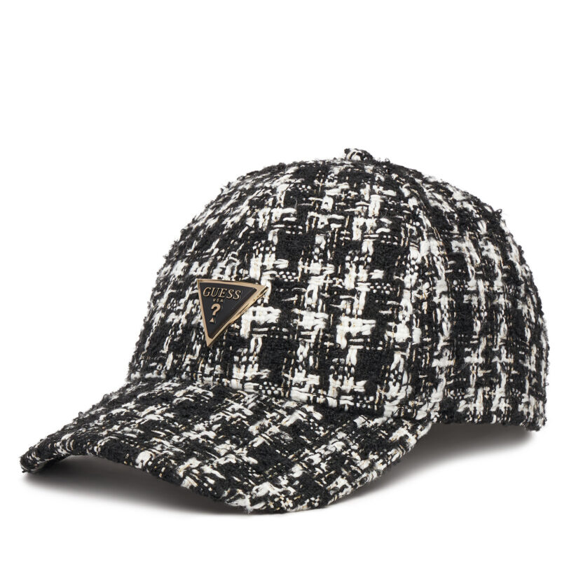 Шапка с козирка Guess AW5369 POL01 Черен цвят на ниска цена