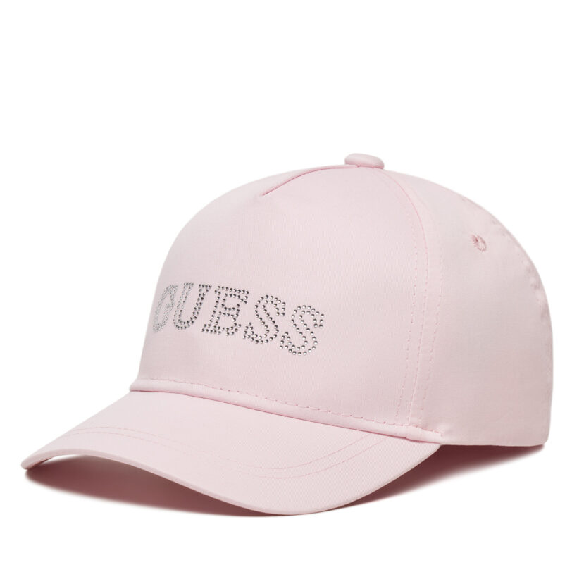 Шапка с козирка Guess J5RZ40 WO08O Розов цвят на ниска цена