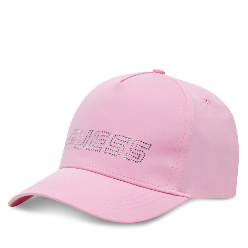 Шапка с козирка Guess V5GZ01 WO08O Розов цвят на ниска цена