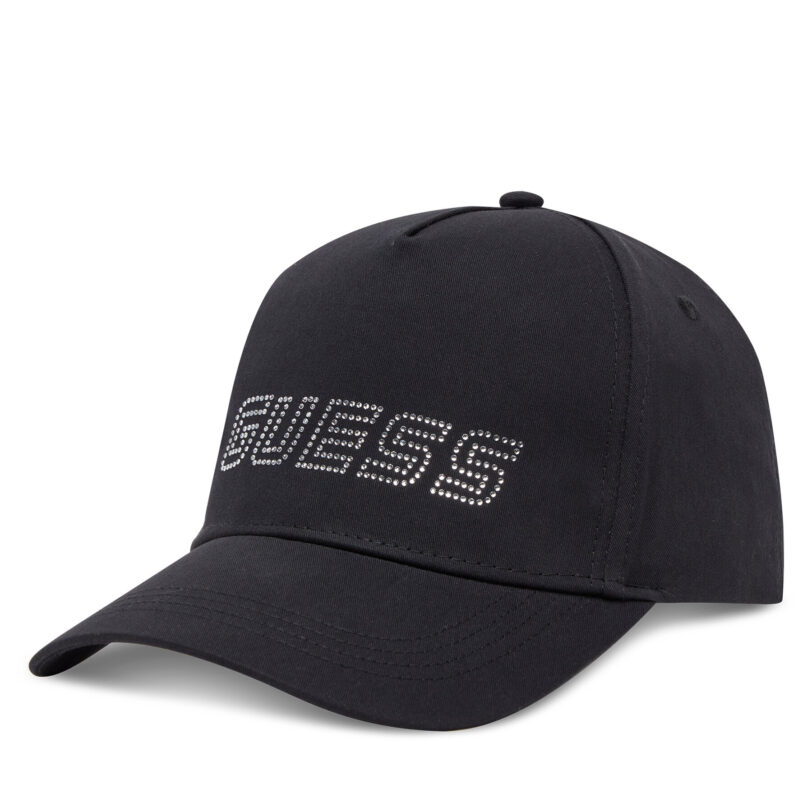 Шапка с козирка Guess V5GZ01 WO08O Черен цвят на ниска цена