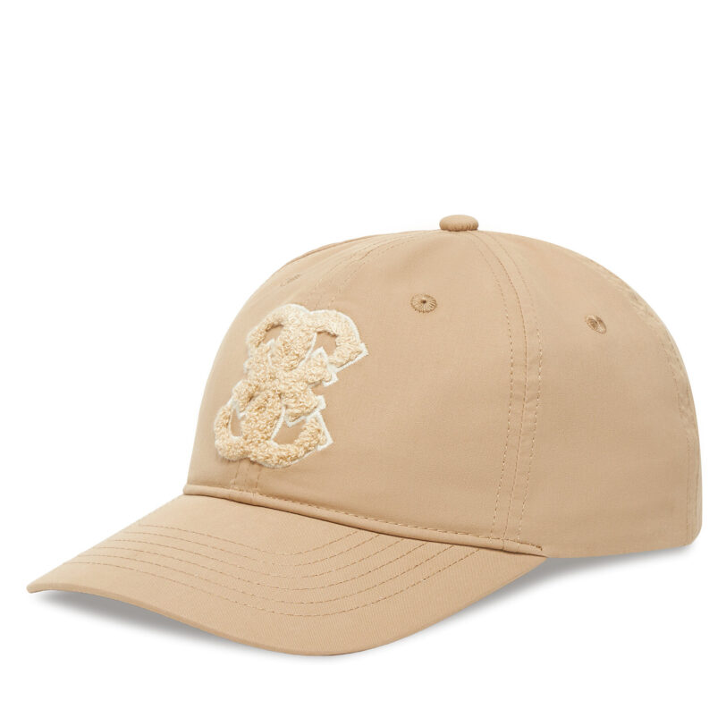 Шапка с козирка Guess V5YZ00 WFKN0 Бежов цвят на ниска цена