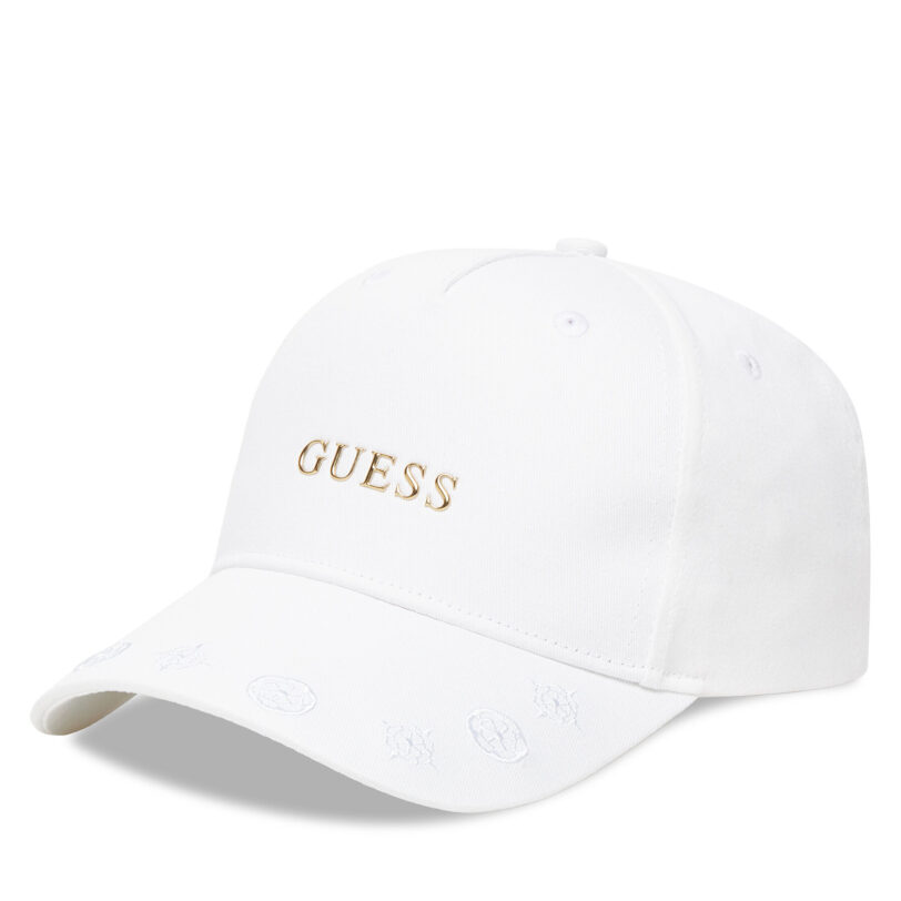 Шапка с козирка Guess V5YZ01 WFKN0 Бял цвят на ниска цена