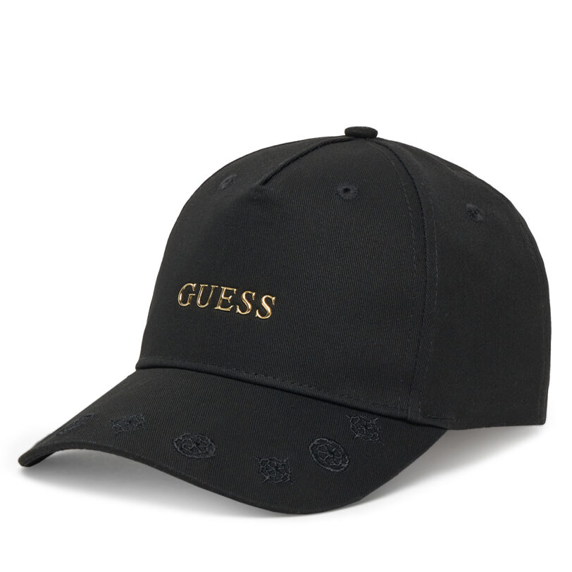 Шапка с козирка Guess V5YZ01 WFKN0 Черен цвят на ниска цена