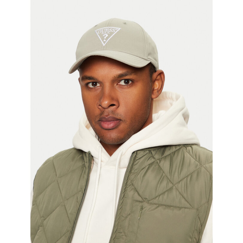 Шапка с козирка Guess Z4YZ00 WFKN0 Зелен цвят на ниска цена