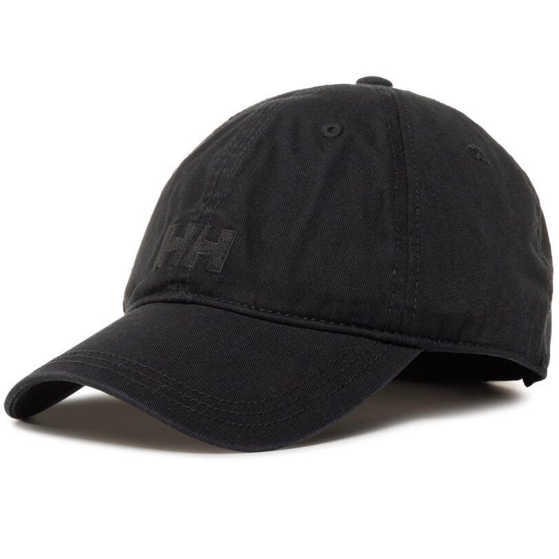Шапка с козирка Helly Hansen Logo Cap 38791 Черен цвят на ниска цена