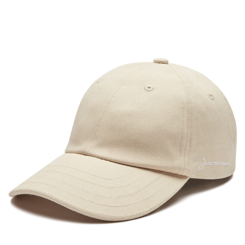 Шапка с козирка JACQUEMUS 216AC009U Екрю цвят на ниска цена